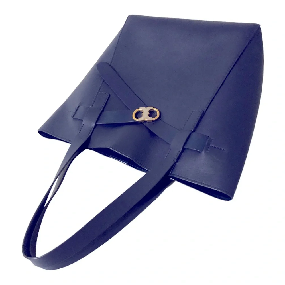 Tory Burch Navy leather tote bag